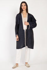 Classic Silk Navy Jacket