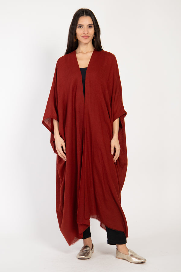 Wool Burgundy Abaya