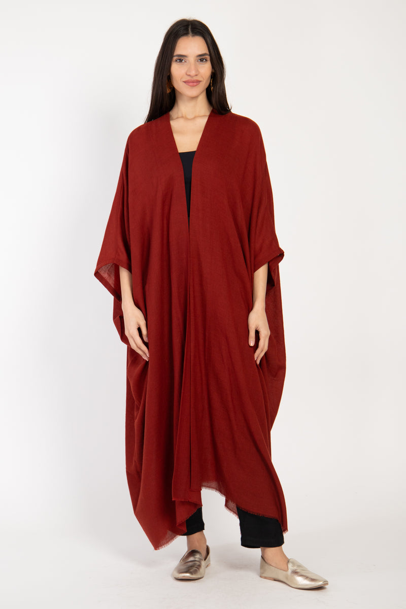 Wool Burgundy Abaya