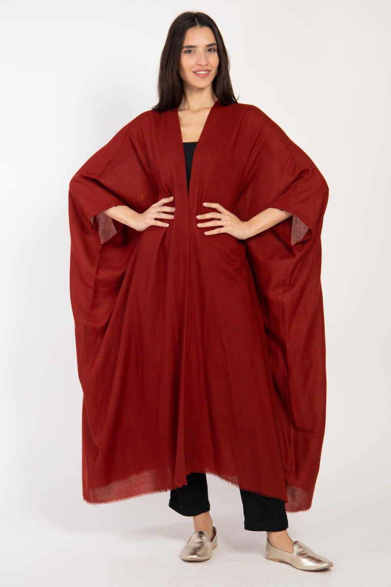 Wool Burgundy Abaya