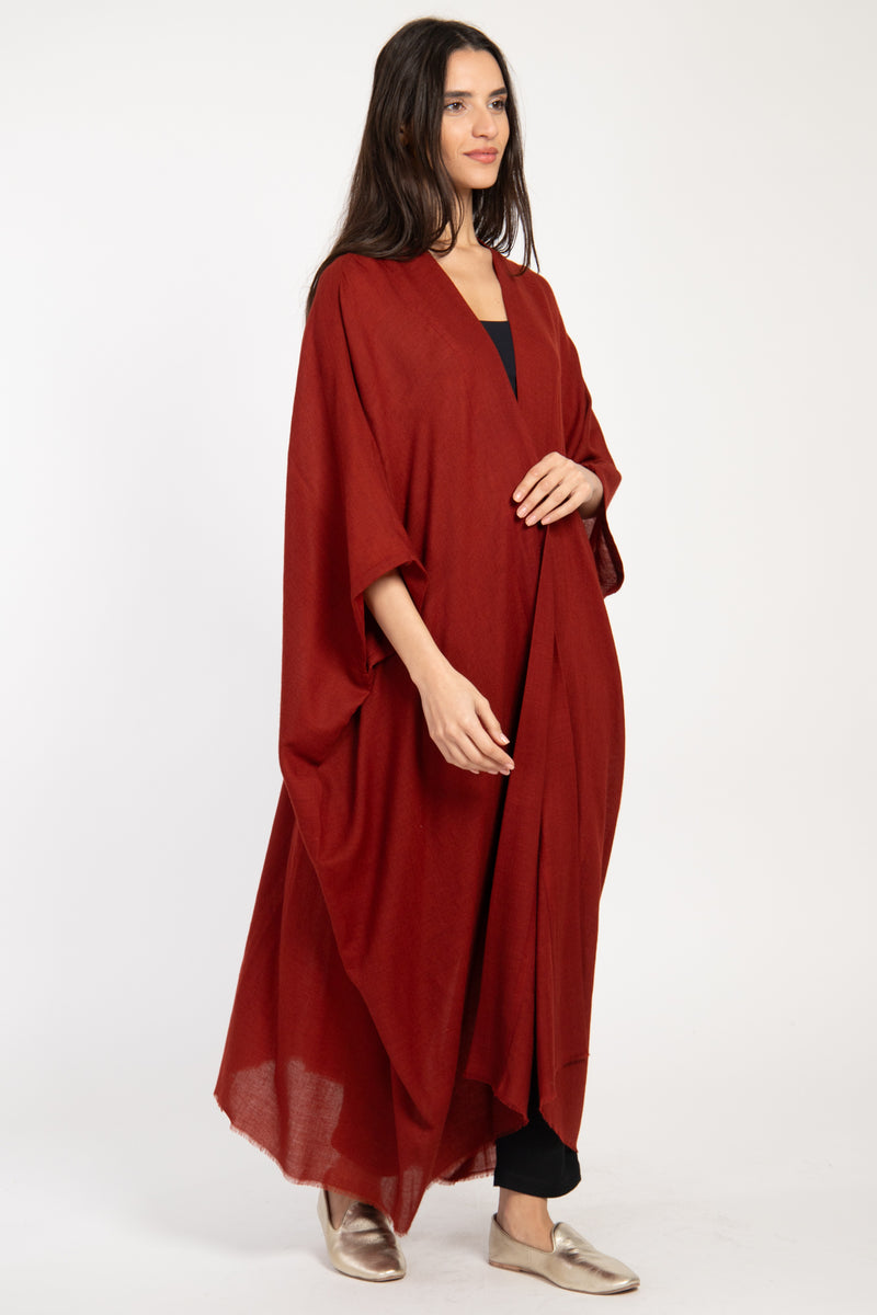 Wool Burgundy Abaya