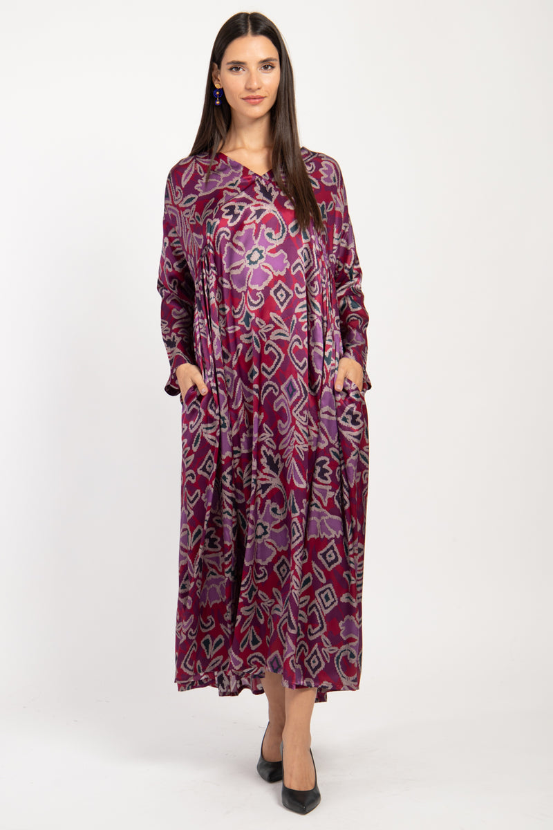 Zam Silk Purple Dress