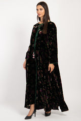 Youmna Velvet Dark Floral Dress