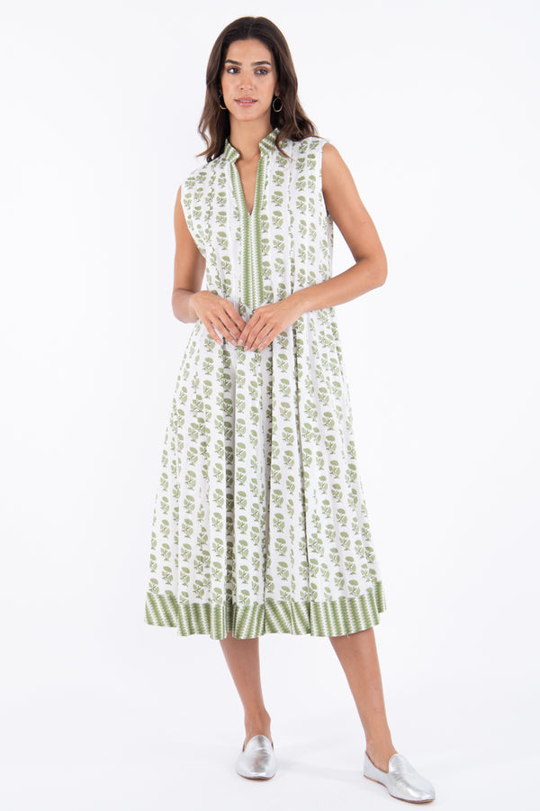 Wouroud Cotton Green Dress