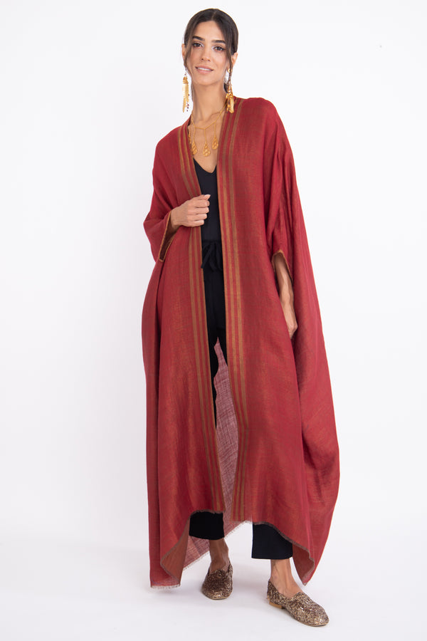 Foulard Wool Rust Abaya