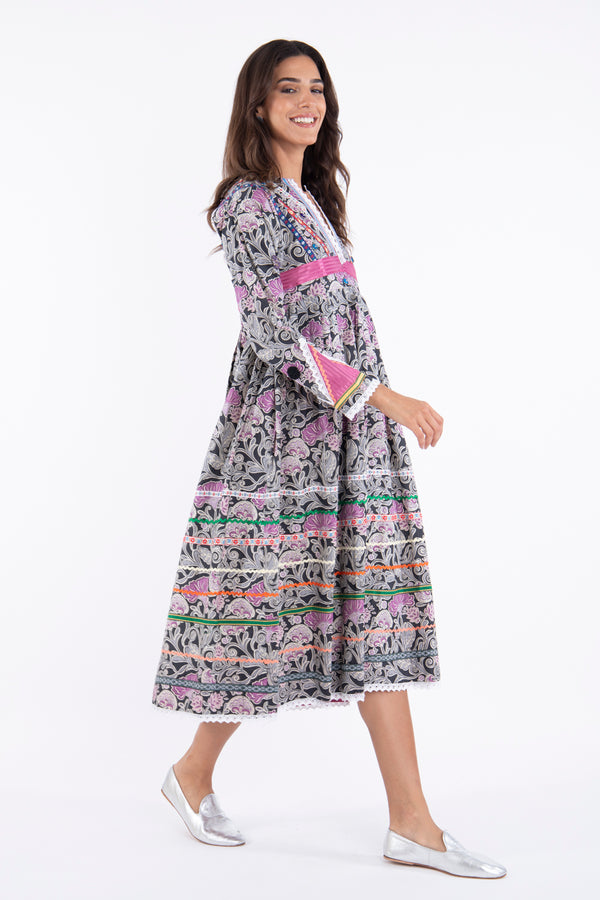 Kashkash Cotton Embroidered Dress
