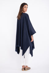 Loro Piana Cashmere Navy Poncho