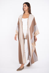 Loro Piana Cashmere & Wool Panels Earth Abaya