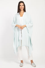 Classic Linen Striped Poncho