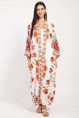 Sherif Cotton Cambric Printed Abaya