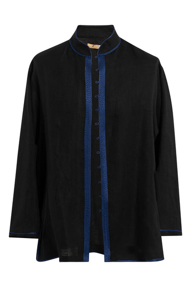 Frank Linen Black Jacket