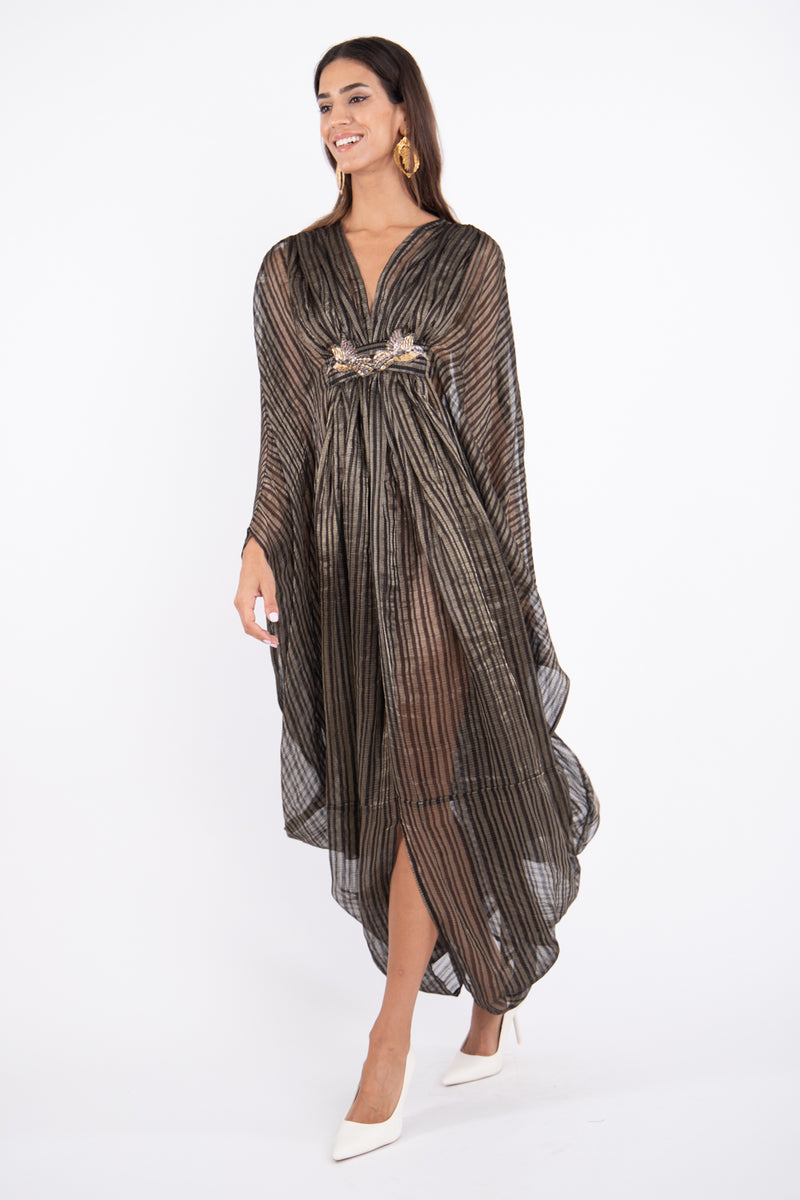 Farah Silk Gold Gown
