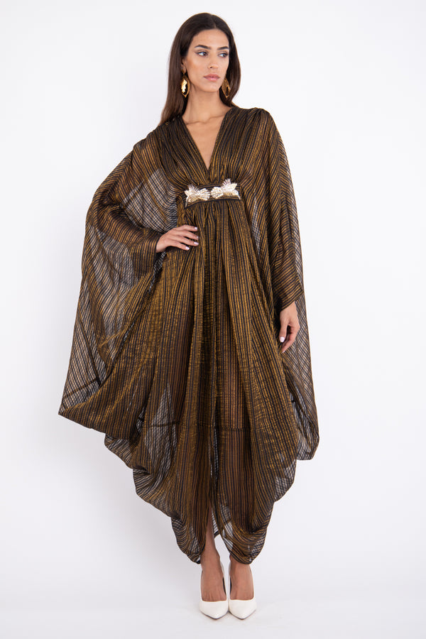 Farah Silk Honey Gown