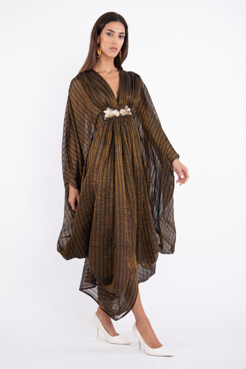 Farah Silk Honey Gown