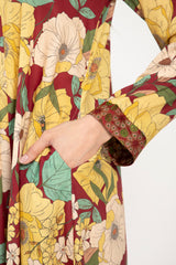 Jamila Cotton Yellow Floral Dress