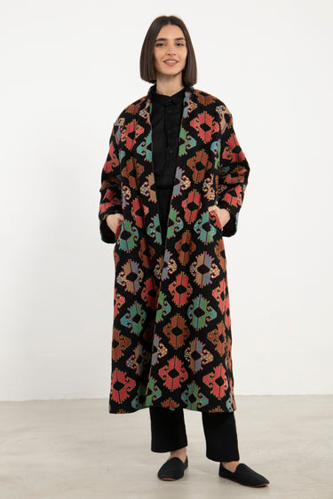 Lyana Wool Multicolor Coat