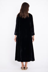 Nusayba Silk Velvet Black Dress