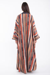 Classic Wool Striped Abaya