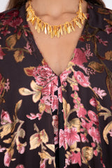 Louana Velvet Dévoré Floral Dress