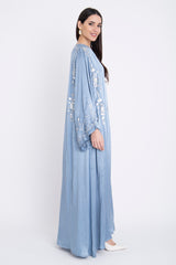 Malak Silk Tareq Baby Blue Dress