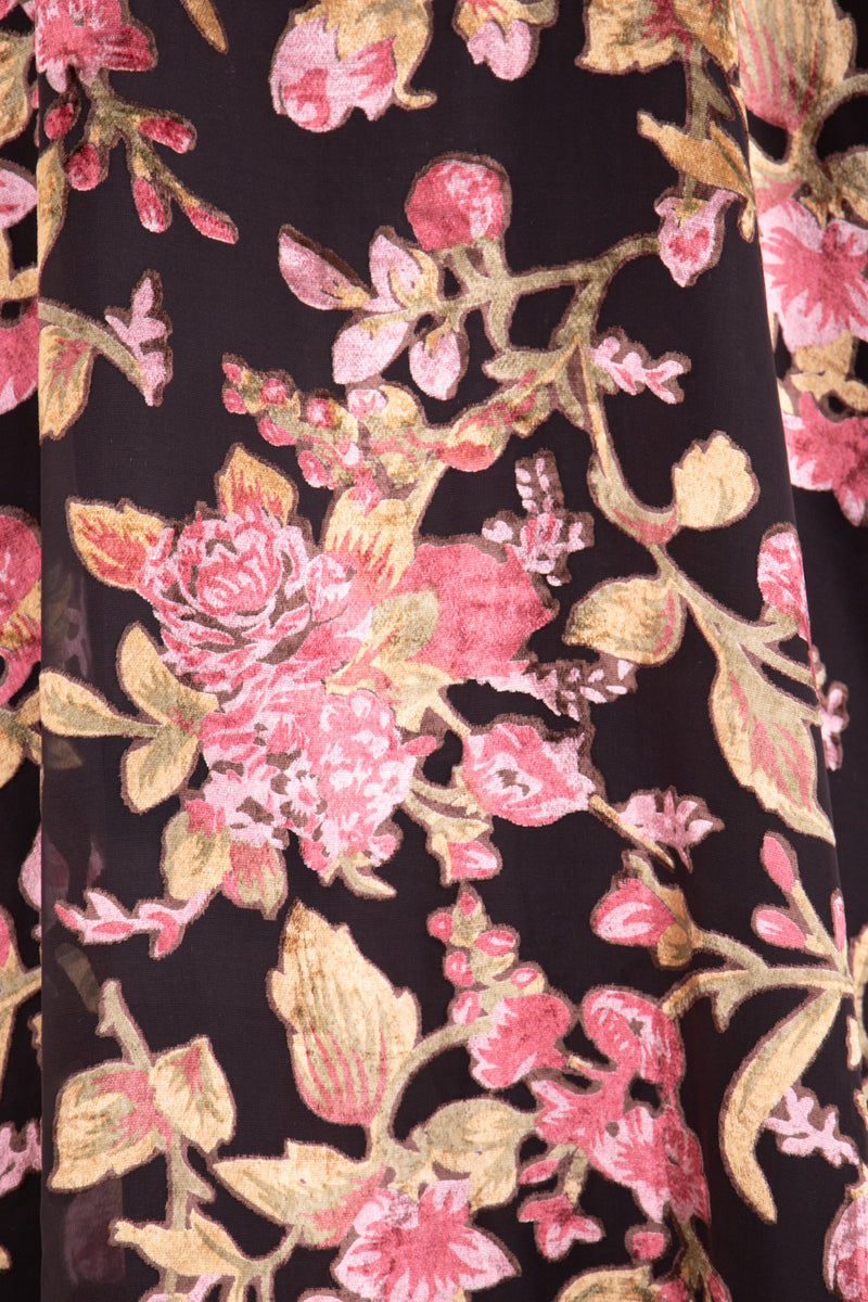 Louana Velvet Dévoré Floral Dress