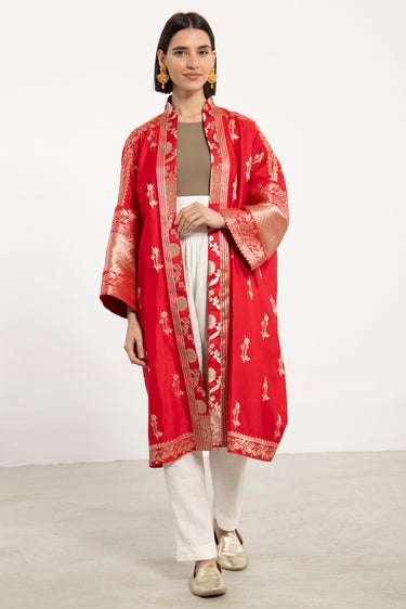 Khalida Silk Red Abaya