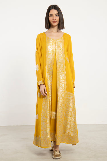 One-Of-a-Kind Souraya Yellow & Gold Dress