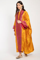 Yasma Silk Yellow & Pink Abaya