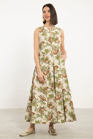 Rakia Cotton Cream Dress