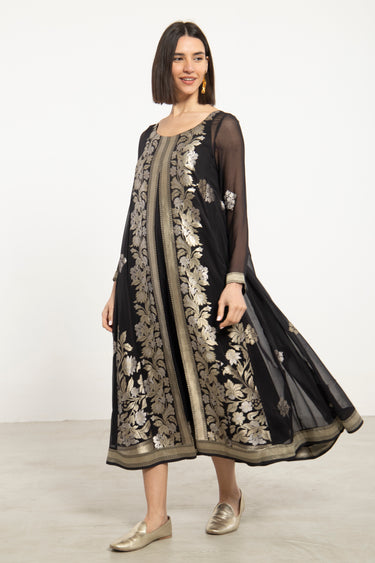 One-Of-a-Kind Souraya Black & Gold Dress