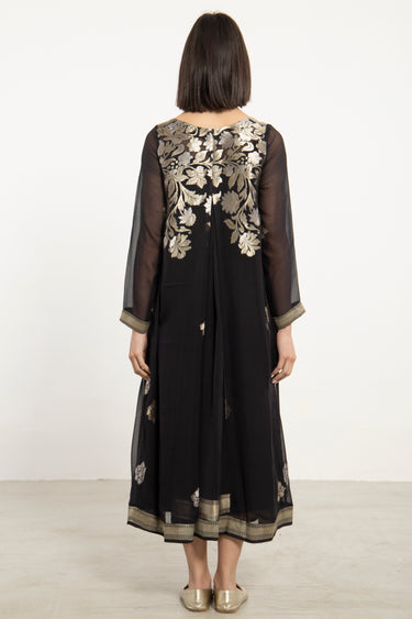 One-Of-a-Kind Souraya Black & Gold Dress