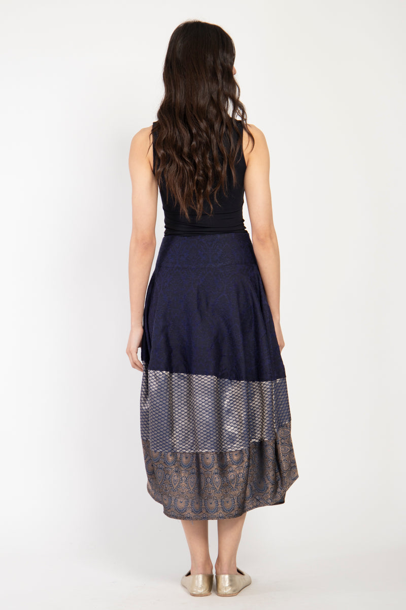 Hawwa Cotton & Silk Brocade Skirt