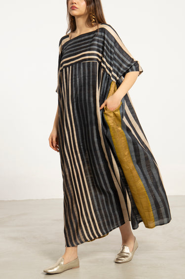 Jomaa Silk Stripe Dress