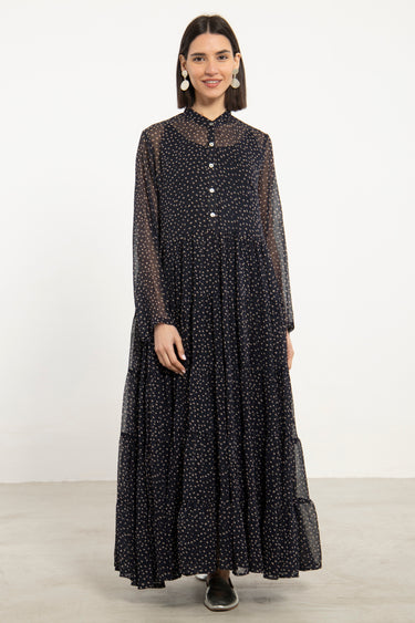 Louna Silk Polka Dot Dress