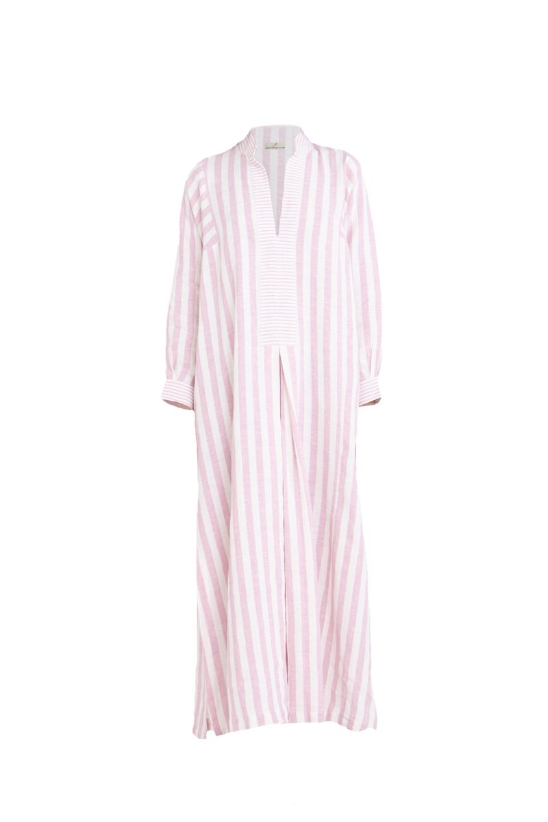 Safiya Linen Pink Jellaba