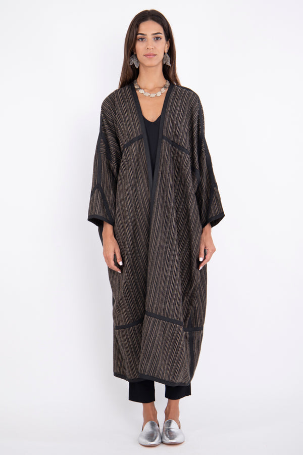 Moghrabieh Wool Brown Abaya