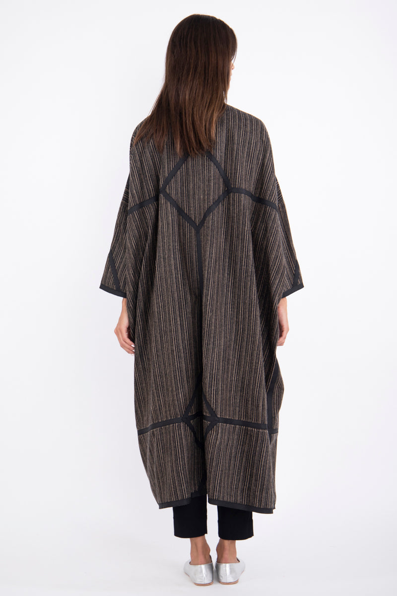 Moghrabieh Wool Brown Abaya