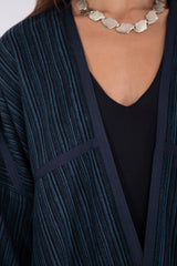 Moghrabieh Wool Blue Abaya