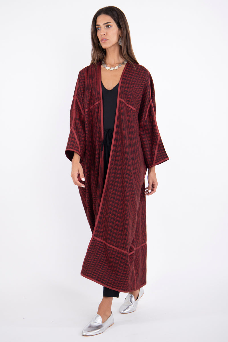 Moghrabieh Wool Red Abaya