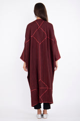 Moghrabieh Wool Red Abaya