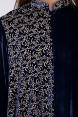 Dima Velvet Royal Blue Coat