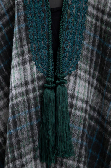 Wool & Cashmere Checks Abaya