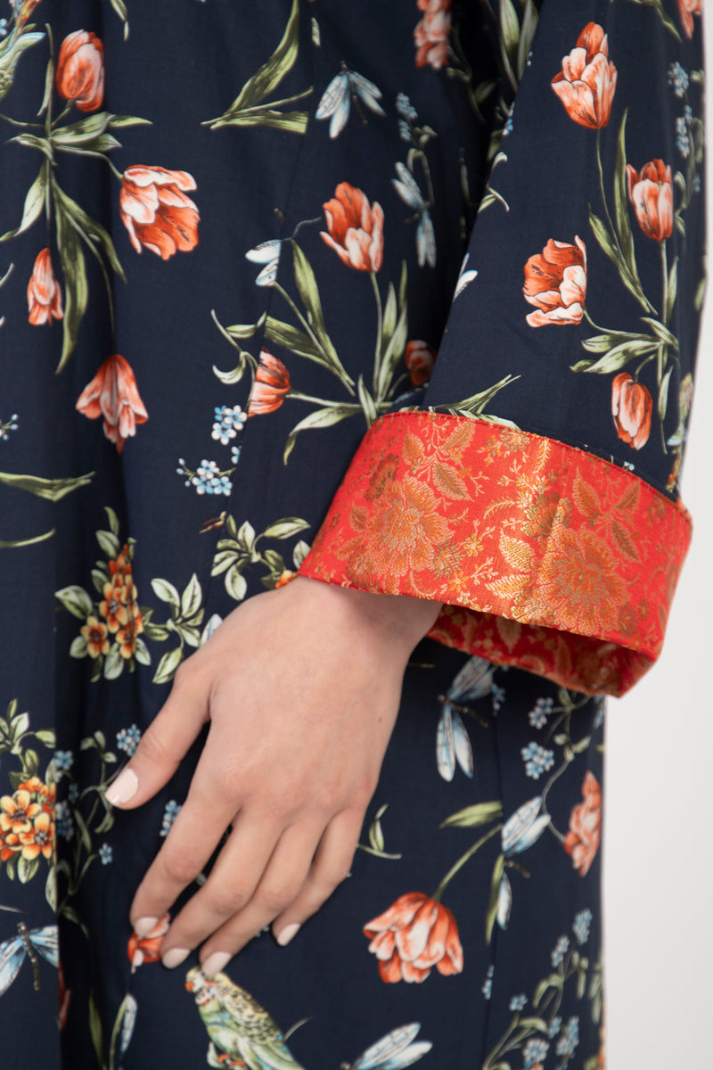 Husna Floral Cotton Kaftan