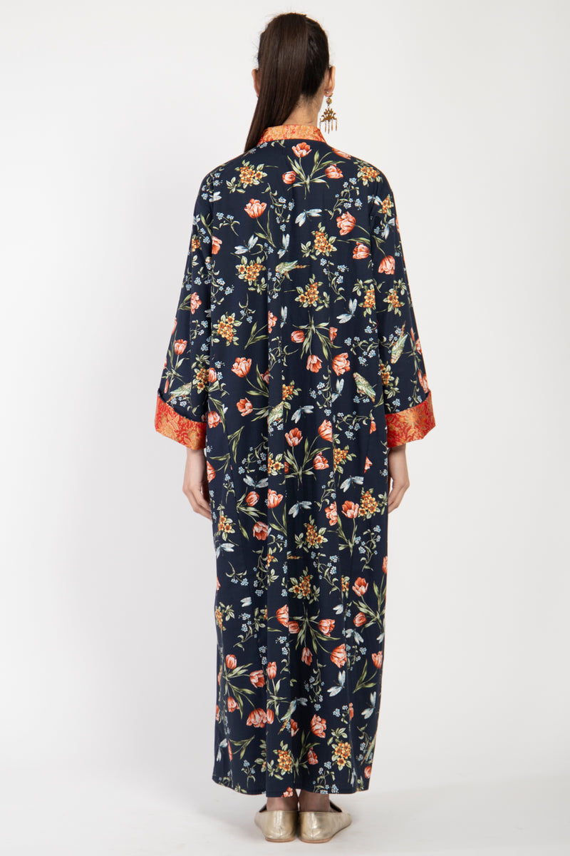 Husna Floral Cotton Kaftan
