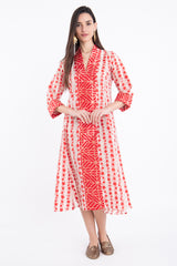 Basma Cotton Pomegranate Dress