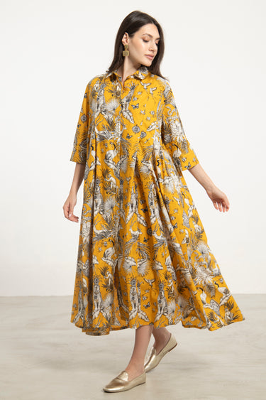 Rimas Cotton Yellow Dress