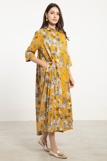 Rimas Cotton Yellow Dress