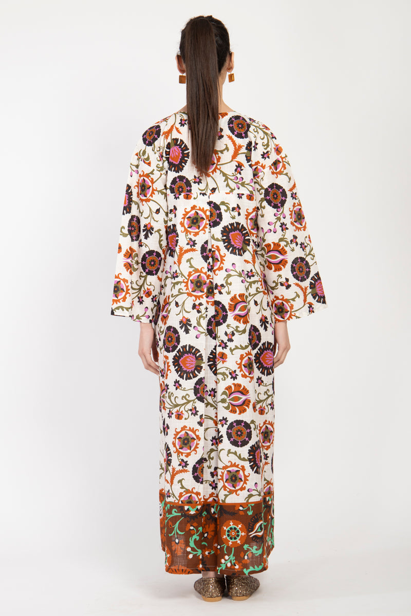Shirine Suzani Floral Print Dress