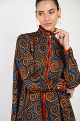Marwa Cotton Tribal Print Dress