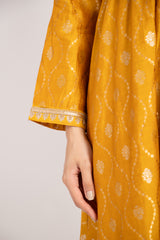 Rayan Silk Yellow And Gold Set